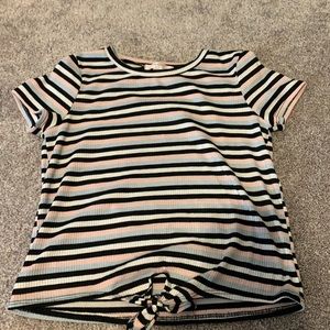 Striped Dillards crop top